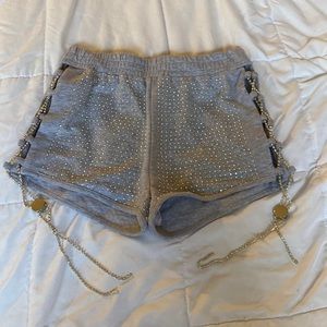 AKIRA bedazzled sweat shorts, size small, never worn